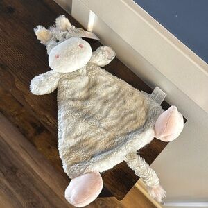 Nat and Jules Cozies Zebra Pink Grey Flat Plush Stuffed Animal Security Lovey